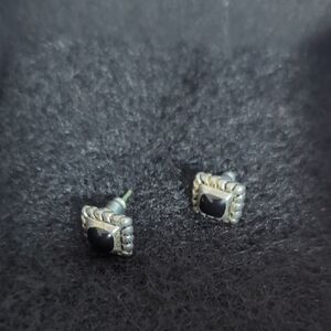 Black Stud Earrings